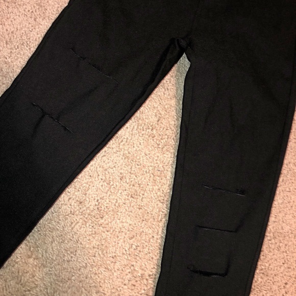 Brand new black slit skinny jeans! Petite womens M - Picture 4 of 5